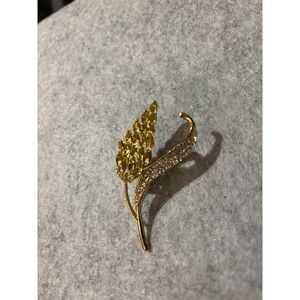 Gold-tone‎ Wheat Stalk Brooch